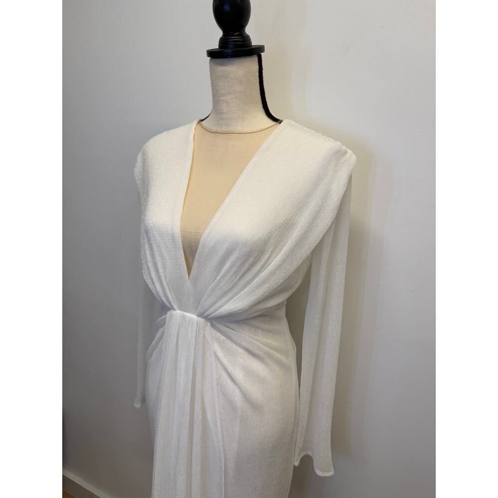TALBOT RUNHOF Ruched Lurex Gown - Picture 3 of 7